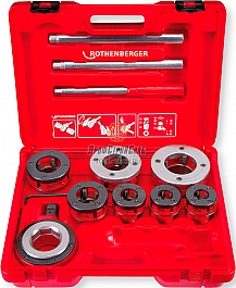 Ручные резьбонарезные клуппы Rothenberger Super Cut Set BSPT R 1/2"-3/4"-1"-1 1/4"-1 1/2"-2"