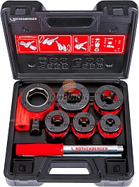 Ручные резьбонарезные клуппы Rothenberger Super Cut Set BSPT R 3/8"-1/2"-3/4"-1"-1 1/4"