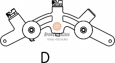 Сегмент D роторного трубореза для полиэтиленовых труб Reed In-Line Rotary Pipe Cutter PLAS2PE