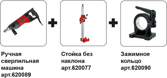 Комплектация установки для алмазного сверления Diam ML-180/3N