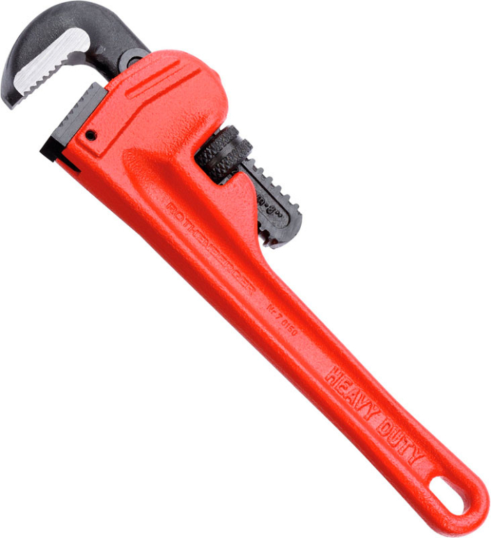 Прямой трубный ключ Rothenberger Heavy Duty 8"